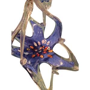 Murano blown glass basket.